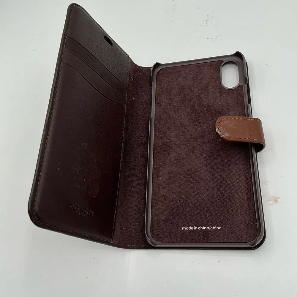 Coach iPhone XR Brown Designer Phone Case